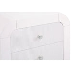 Artisto Ash Veneer Nightstand in White