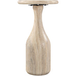 Savona Concrete Indoor/Outdoor End Table in Travertine