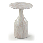 Savona Concrete Indoor/Outdoor End Table in White