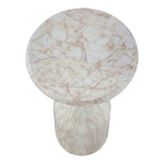 Savona Concrete Indoor/Outdoor End Table in White