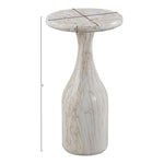 Savona Concrete Indoor/Outdoor End Table in White