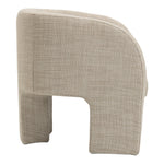 Sawyer Weaved Fabric Upholstered Accent Chair in Beige