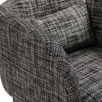 Sawyer Weaved Fabric Upholstered Accent Chair in Black