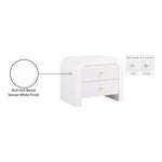 Artisto Ash Veneer Nightstand in White