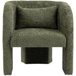Sawyer Chenille Fabric Upholstered Accent Chair in Green
