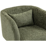 Sawyer Chenille Fabric Upholstered Accent Chair in Green