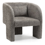 Sawyer Chenille Fabric Upholstered Accent Chair in Grey