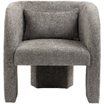 Sawyer Chenille Fabric Upholstered Accent Chair in Grey