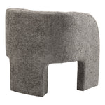 Sawyer Chenille Fabric Upholstered Accent Chair in Grey