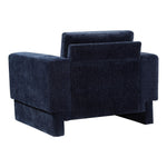 Madeline Chenille Fabric Upholstered Chair in Navy