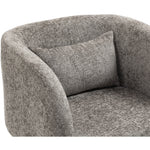 Sawyer Chenille Fabric Upholstered Accent Chair in Grey