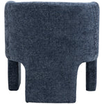 Sawyer Chenille Fabric Upholstered Accent Chair in Navy