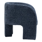 Sawyer Chenille Fabric Upholstered Accent Chair in Navy