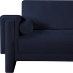 Madeline Chenille Fabric Upholstered Chair in Navy