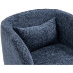 Sawyer Chenille Fabric Upholstered Accent Chair in Navy