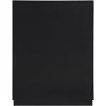 Scallop Oak Veneer Chest in Black