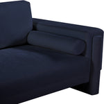 Madeline Chenille Fabric Upholstered Chair in Navy