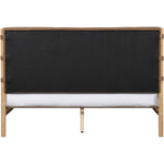Asher Vegan Leather Upholstered King Bed (3 Boxes) in Cognac