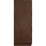 Scallop Oak Veneer Chest in Brown