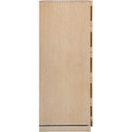 Scallop Oak Veneer Chest in Natural