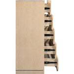 Scallop Oak Veneer Chest in Natural