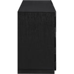 Scallop Oak Veneer Dresser in Black