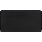 Scallop Oak Veneer Dresser in Black