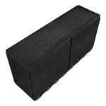 Scallop Oak Veneer Dresser in Black
