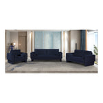 Madeline Chenille Fabric Upholstered Chair in Navy