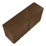 Scallop Oak Veneer Dresser in Brown