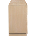 Scallop Oak Veneer Dresser in Natural