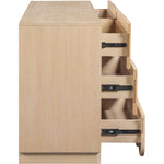 Scallop Oak Veneer Dresser in Natural