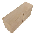 Scallop Oak Veneer Dresser in Natural