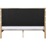 Asher Vegan Leather Upholstered King Bed (3 Boxes) in Cream