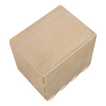 Scallop Oak Veneer Nightstand in Natural
