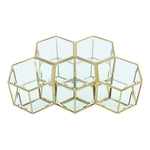 Sei Glass And Steel 5pc. Modular Coffee Table in Gold