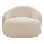 Caspian Chenille Fabric Upholstered Chair in Beige
