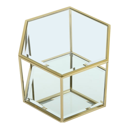 Sei Glass And Steel Coffee Table in Gold