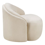 Caspian Chenille Fabric Upholstered Chair in Beige