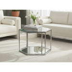 Sei Glass And Steel Coffee Table in Chrome