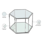 Sei Glass And Steel Coffee Table in Chrome