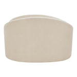 Caspian Chenille Fabric Upholstered Chair in Beige
