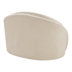 Caspian Chenille Fabric Upholstered Chair in Beige