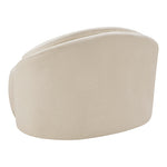 Caspian Chenille Fabric Upholstered Chair in Beige