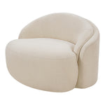 Caspian Chenille Fabric Upholstered Chair in Beige