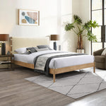 Asher Vegan Leather Upholstered Queen Bed (3 Boxes) in Cream