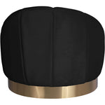 Shelly Velvet Upholstered Chair in Black
