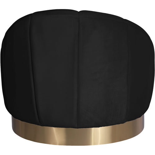 Shelly Velvet Upholstered Chair in Black