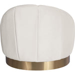Shelly Velvet Upholstered Chair in Cream
