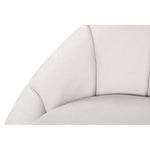 Shelly Velvet Upholstered Chair in Cream